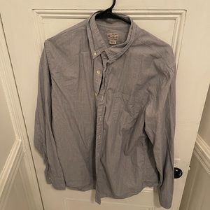 J. Crew Men's Large Light Gray Button Down Shirt!